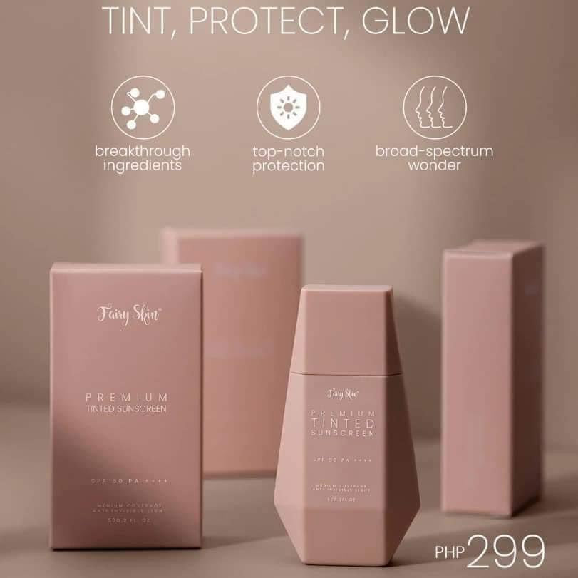 FairySkin -Premium Tinted Sunscreen SPF50 PA++++ 50ML