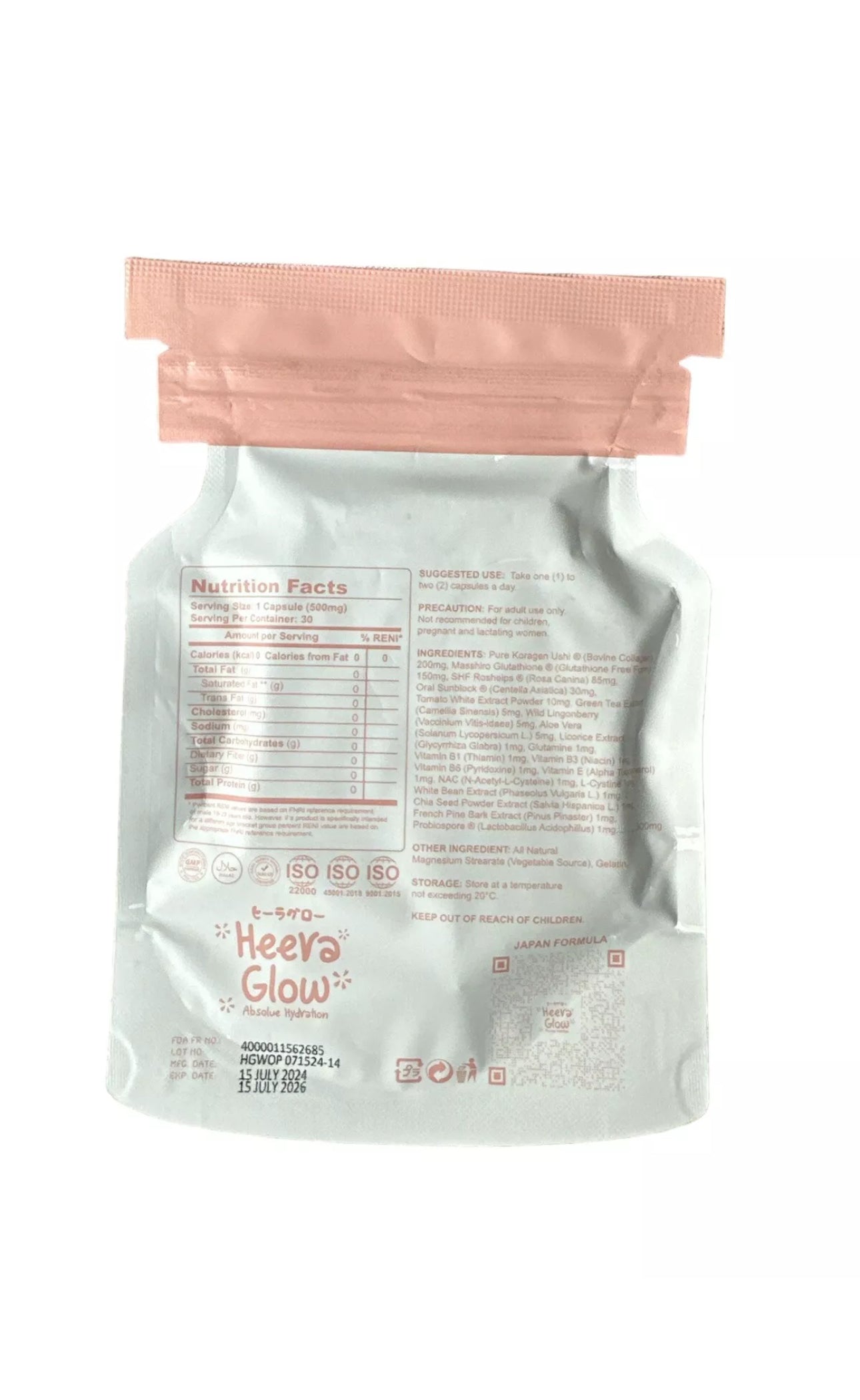 HEERA GLOW Absolute Hydration 20 in 1 - 30 capsules