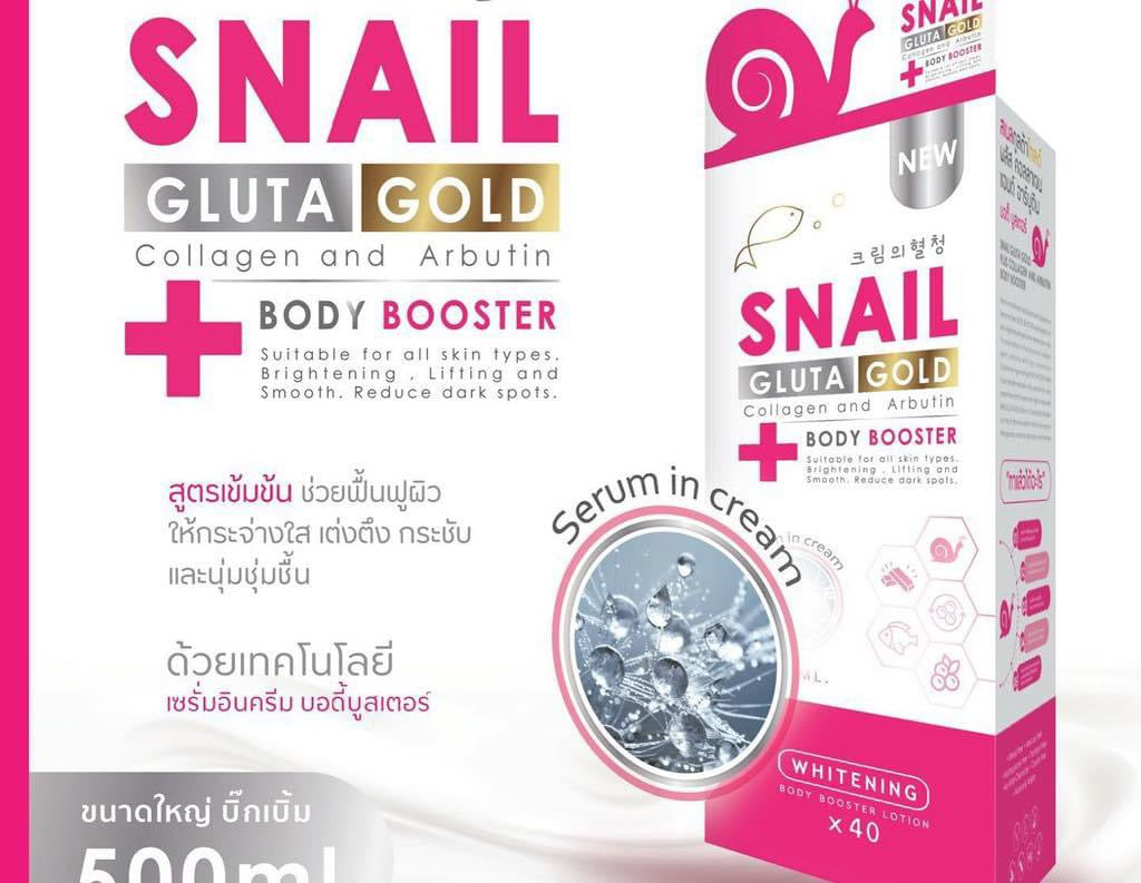 SNAIL GLUTA GOLD Collagen & Arbutin Body Booster 400ML