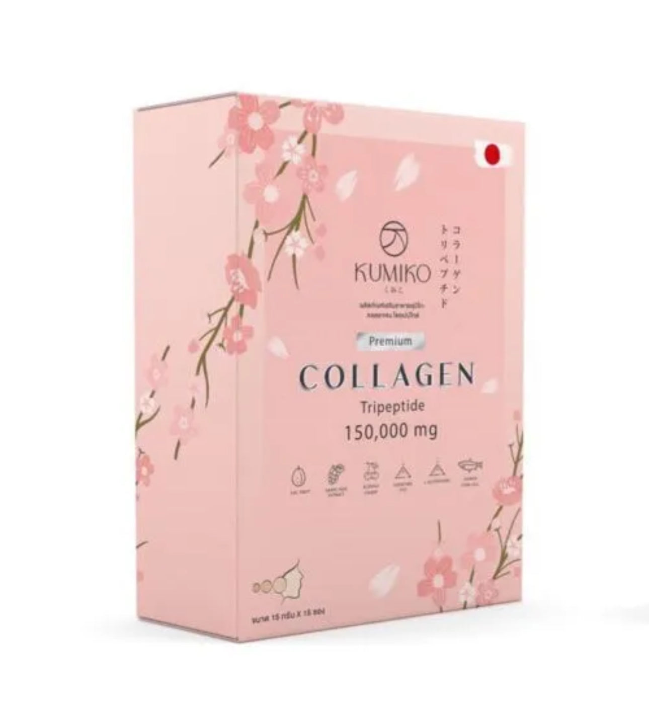 KUMIKO Collagen Premium TriplePeptide 150.000mg Nourish Bright Skin 15sachet / Box