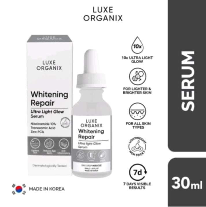 LUXE ORGANIX - WHITENING REPAIR ULTRA LIGHT GLOW SERUM 30ML