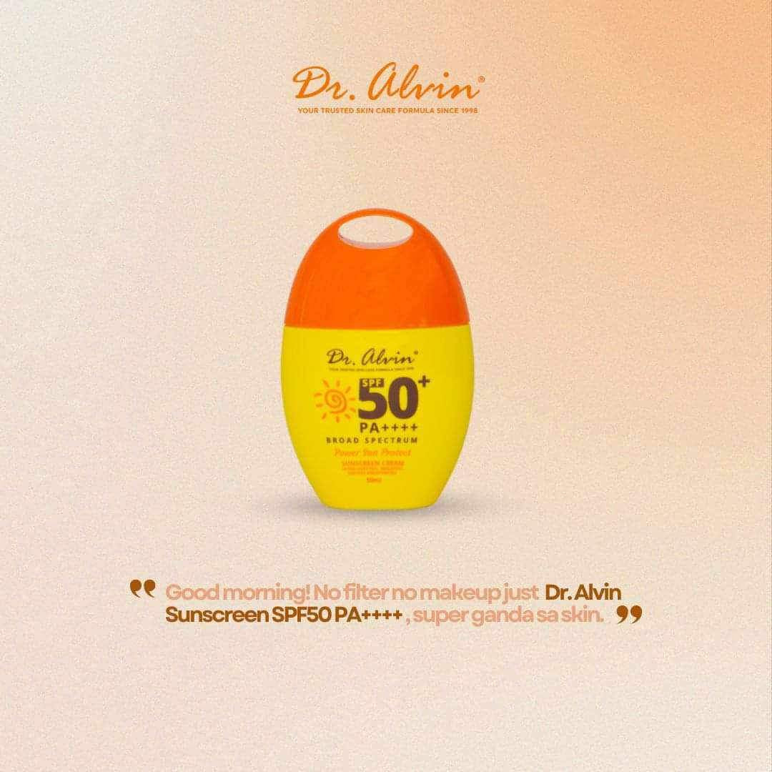 Dr Alvin- Sunscreen Cream SPF50+ PA++++ Broad Spectrum Power Sun Protect - 50g