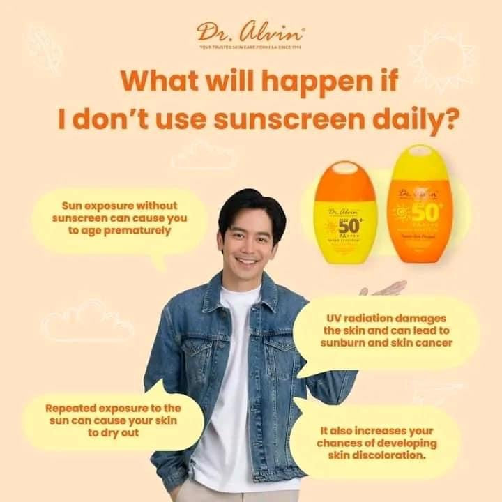 Dr Alvin- Sunscreen Cream SPF50+ PA++++ Broad Spectrum Power Sun Protect - 50g