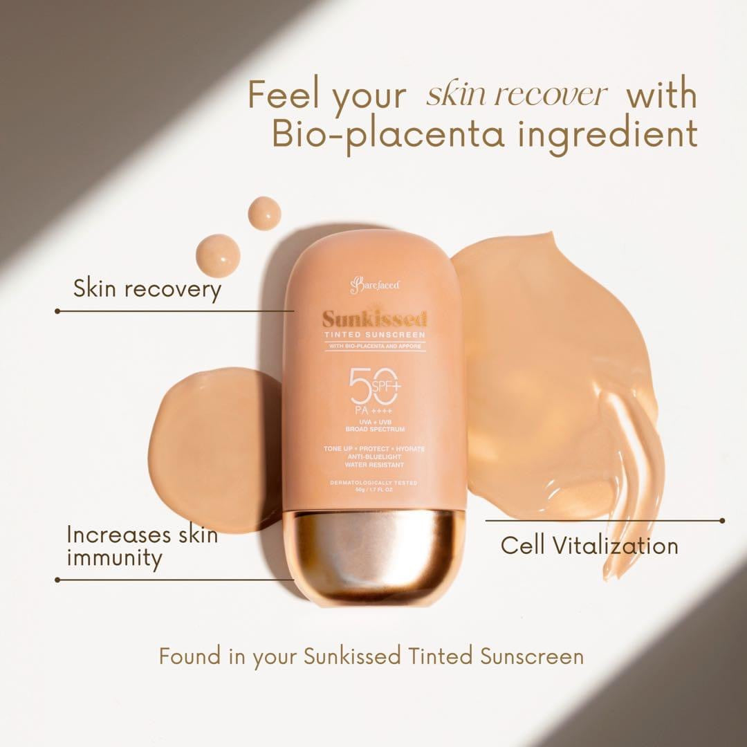 BAREFACED-Sunkissed Tinted Sunscreen  SPF50 PA+++, 50g