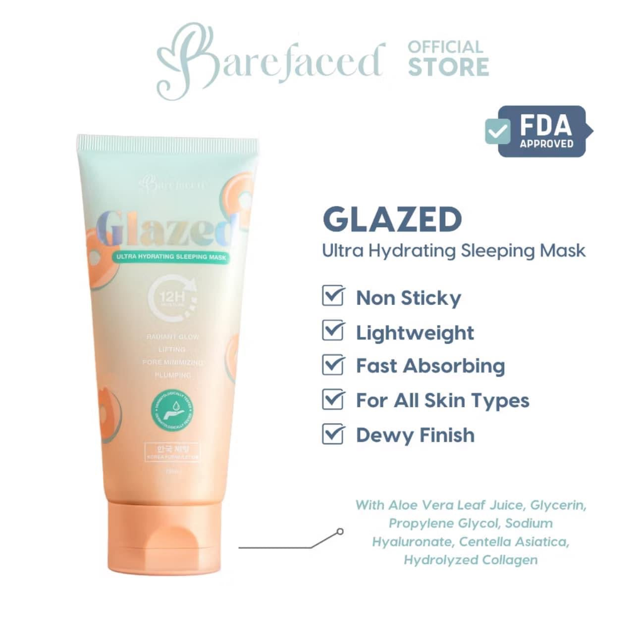 BAREFACED Glaze Ultra hydrating sleeping mask 150ml